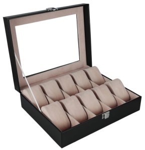 Szkatułka pudełko etui kasetka na zegarek zegarki 10 szt