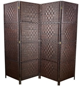 Parawan pokojowy dekoracyjny kotara 4 skrzydła 180x200 brąz-4