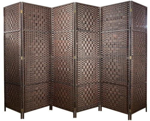 Parawan pokojowy dekoracyjny kotara 6 skrzydeł 180x300 brąz-6 SU-033B-6