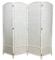 Parawan pokojowy dekoracyjny kotara 4 skrzydła 180x200 biały SU-033W 5901583763151