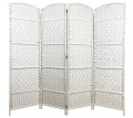 Parawan pokojowy dekoracyjny kotara 4 skrzydła 180x200 biały SU-033W 5901583763151