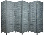 Parawan pokojowy dekoracyjny kotara 6 skrzydeł 180x300 szary-6