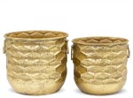 Donica osłonka doniczka metalowa Kpl. 2 szt 126356