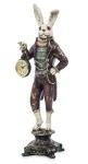 Figurka dekoracyjna królik z zegarkiem 43x13 129147