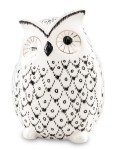 Skarbonka figurka sowa dekoracyjna ceramika 13x9x8,5 141507
