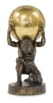 Figurka Atlas dekoracyjna mężczyzna dźwigający kulę ziemską 29x13