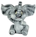 Skarbonka figurka słoń słonik ceramika szara 23x29 5907595132893