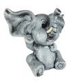 Skarbonka figurka słoń słonik ceramika szara 23x29 5907595132893