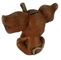 Skarbonka figurka słoń słonik ceramika brąz 23x29 5907595132893
