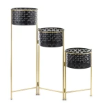 Kwietnik doniczka metalowa na stojaku wys. 70cm 143247