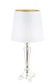 Lampka srebrna kryształ glamour lampa nocna  64x30,5 138547