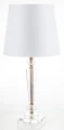 Lampka srebrna kryształ glamour lampa nocna  64x30,5 138547