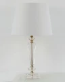 Lampka srebrna kryształ glamour lampa nocna  64x30,5 138547
