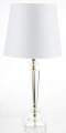 Lampka srebrna kryształ glamour lampa nocna  64x30,5 138547