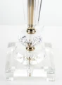 Lampka srebrna kryształ glamour lampa nocna  64x30,5 138547