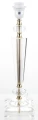 Lampka srebrna kryształ glamour lampa nocna  64x30,5 138547
