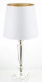 Lampka srebrna kryształ glamour lampa nocna  64x30,5 138547
