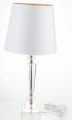 Lampka srebrna kryształ glamour lampa nocna  64x30,5 138547