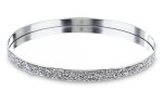 Taca lustrzana srebrna glamour dekoracyjna 3,5x31cm 145574