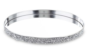 Taca lustrzana srebrna glamour dekoracyjna 3,5x31cm 145574