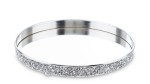 Taca lustrzana srebrna glamour dekoracyjna 3,5x26cm 145573