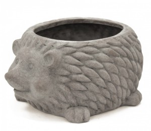 Donica doniczka osłonka ceramiczna do ogrodu jeż 12x17 106264