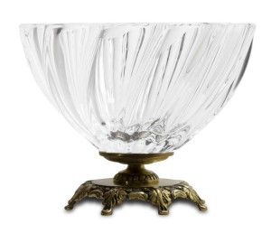 Pl Wyrób Dekoracyjny Szkło+Mosiądz 15,5x19x19 93664