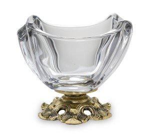 Salaterka Pl Wyrób Dekoracyjny Szkło + Mosiądz 10x11x11 110057