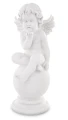 Aniołek dekoracyjny biały figurka 32x13 67104