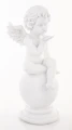 Aniołek dekoracyjny biały figurka 32x13 67104