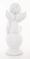 Aniołek dekoracyjny biały figurka 32x13 67104