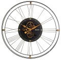 Zegar wiszący metalowy retro duży 90x90 131902