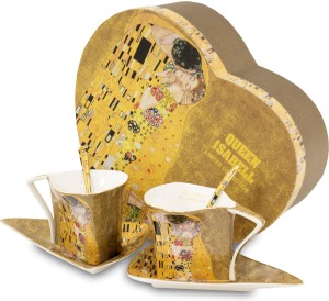 Filiżanki+Podstawka+ Łyżeczka 2+2 Gustav Klimt 91276
