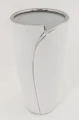 Wazon ceramiczny nowoczesny biały srebrny 24x13 112765