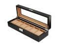 Szkatułka etui kasetka na zegarek zegarki 6 szt KARBON SU-026 8009235460070