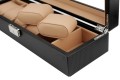 Szkatułka etui kasetka na zegarek zegarki 6 szt KARBON SU-026 8009235460070