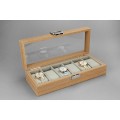 Szkatułka pudełko etui kasetka na zegarek zegarki 6 szt drewniane SU-035 5900779377042