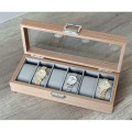 Szkatułka pudełko etui kasetka na zegarek zegarki 6 szt drewniane SU-035 5900779377042