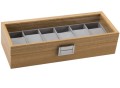 Szkatułka pudełko etui kasetka na zegarek zegarki 6 szt drewniane SU-035 5900779377042