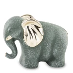 Figurka dekoracyjna słoń zielony 12x14 144329