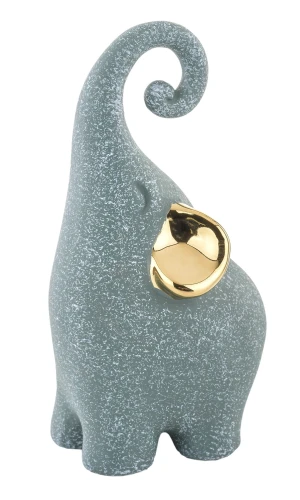 Figurka dekoracyjna słoń zielony 15x8 138514