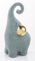 Figurka dekoracyjna słoń zielony 15x8 138514