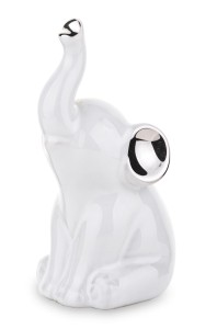 Figurka dekoracyjna słoń biały 11x5,5 136031
