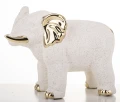 Figurka dekoracyjna słoń biały 15x19 140596