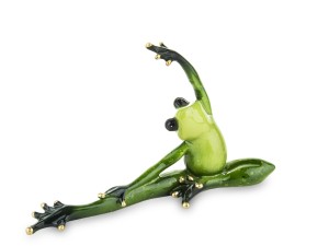 Figurka dekoracyjna żaba joga 12x20 137239