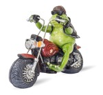 Figurka dekoracyjna żaba chopper 19x24 112083