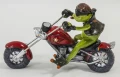Figurka dekoracyjna żaba chopper 14x21 121421 5902663214211