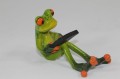 Figurka dekoracyjna żaba w fotelu 7,5x12 105259