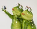 Figurka dekoracyjna żaba selfie 20x14 112096