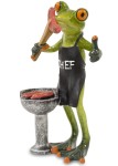 Figurka dekoracyjna żaba przy grillu 16,5x9,5 115782